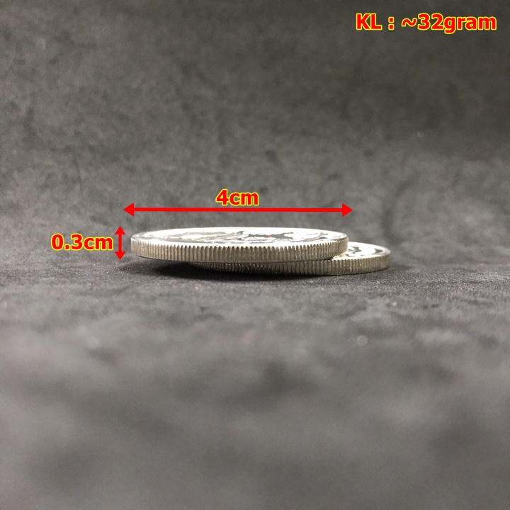 Xu Úc Hình Con Hổ Mạ Bạc tặng túi gấm 2022 - SP005411